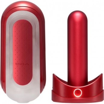 Мастурбатор с подогревом TENGA FLIP ZERO RED WARMING + Подарок