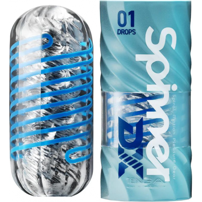 Мастурбатор TENGA SPINNER DX 01 DROPS + Подарок SPD-001